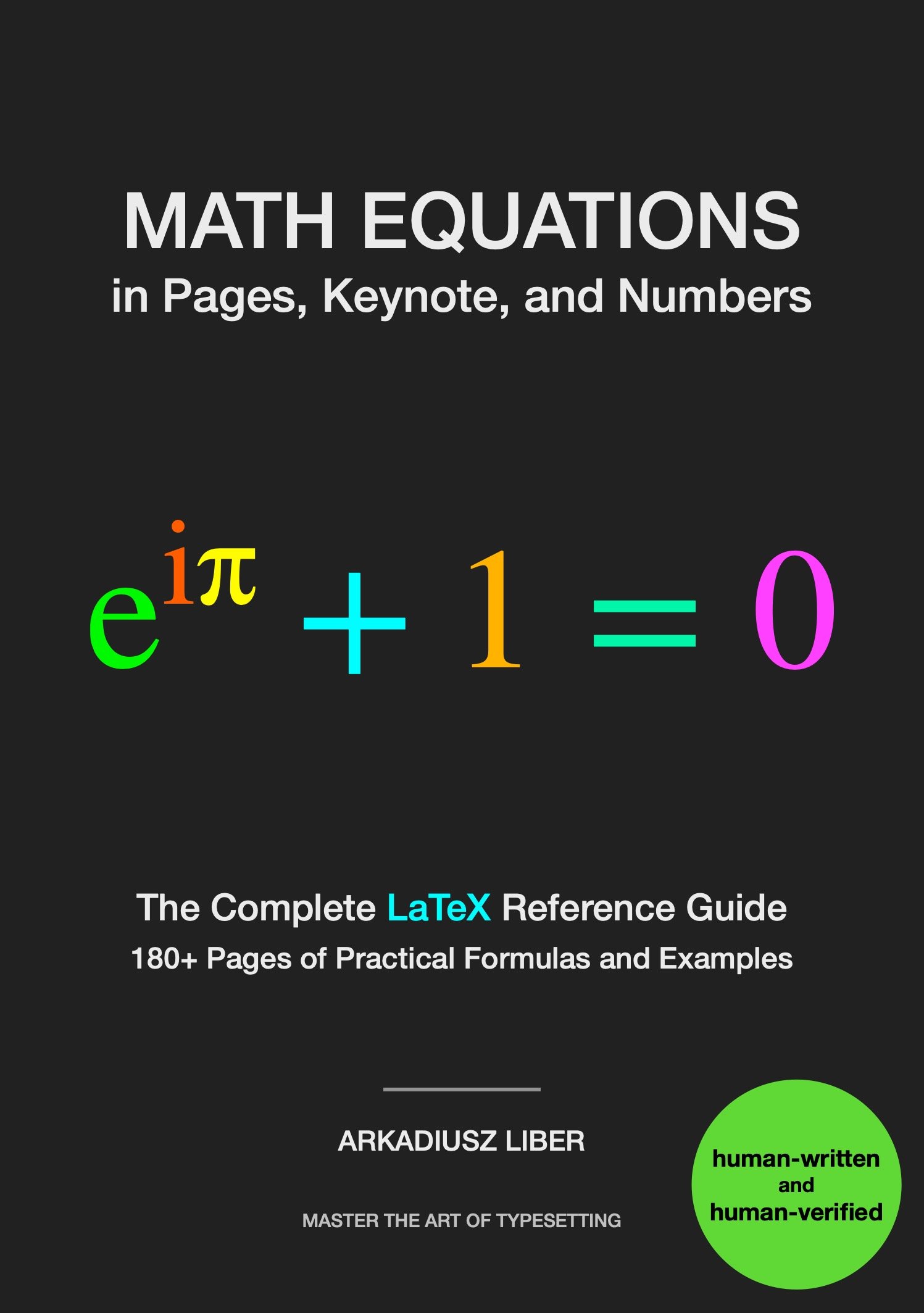 Front cover of Math Equations in Pages, Keynote, and Numbers